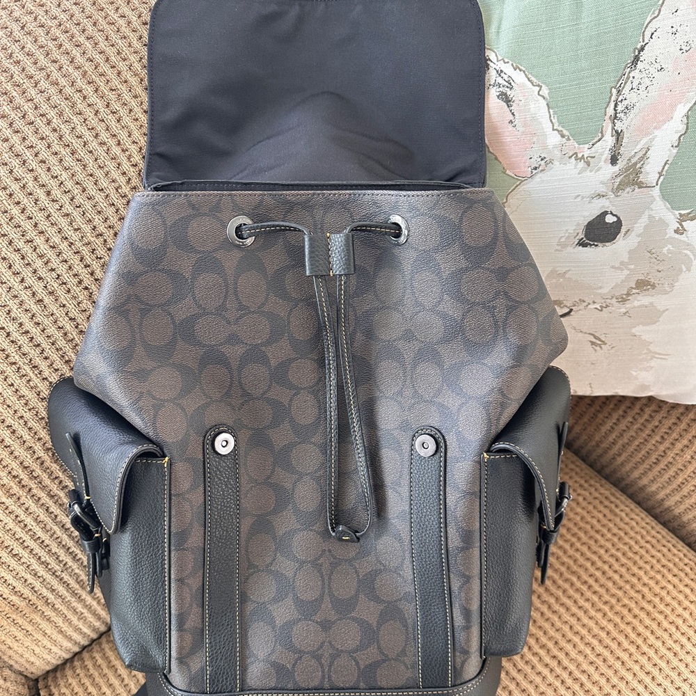 NWT Coach Hudson Backpack in Signature c r388 - Picture 13 of 16